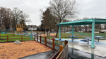 General Brock Park playground in the rain