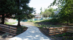 Concrete path leading into Gibby's Field