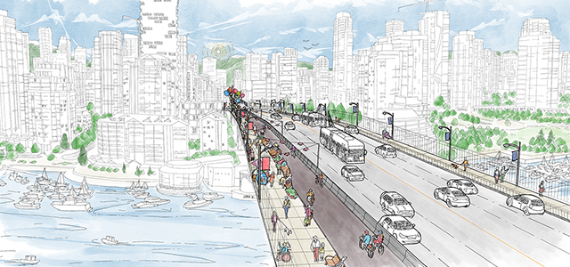 Rendering of Granville Bridge Connector