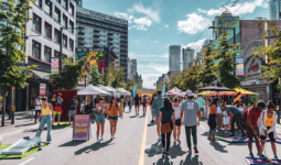 Granville Street with a street festival