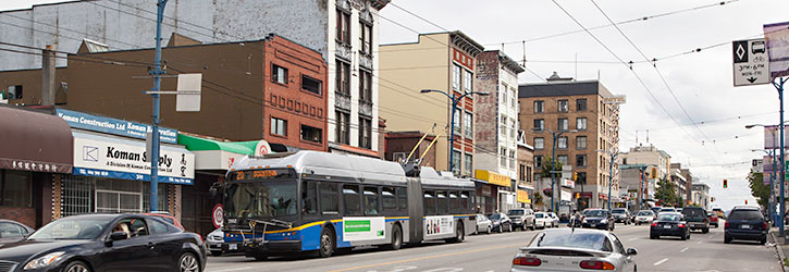 View of Hastings Street looking east