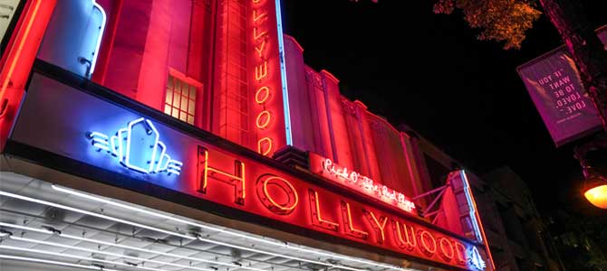 Hollywood Theatre signs