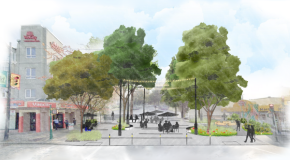 Drawing of the Kamloops Hasting Plaza