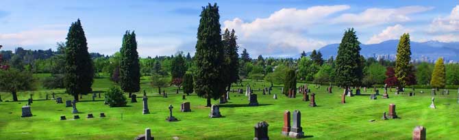 Graveyard at Mountain View Cemetery