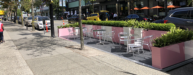 New parklet at D'Oro Gelato New parklet at D'Oro Gelato