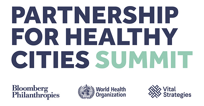 Text on image: Partnership for Healthy Cities Summit