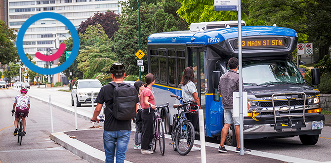 VanGo image of people going onto a bus