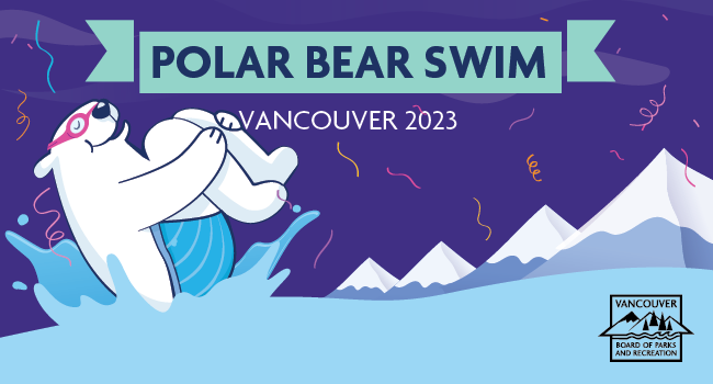 Illustration of a polar bear plunging into water