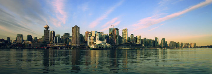 Downtown Vancouver at sunrise