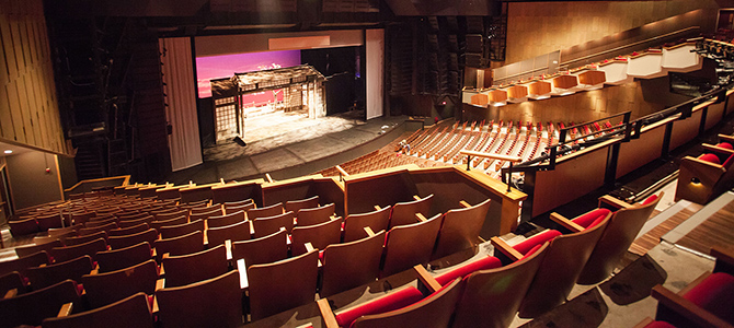 Queen Elizabeth Theatre stage and seats