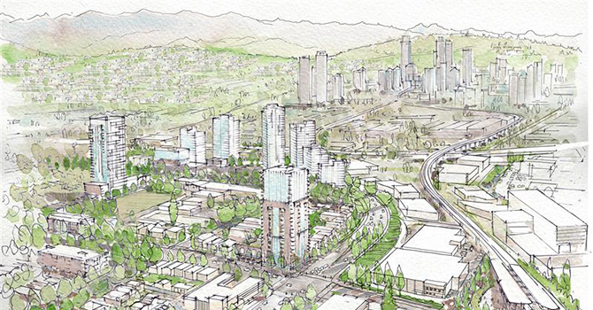 Drawing of the Rupert and Renfrew station area plan Drawing of the Rupert and Renfrew station area plan