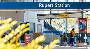 Rupert SkyTrain Station lobby