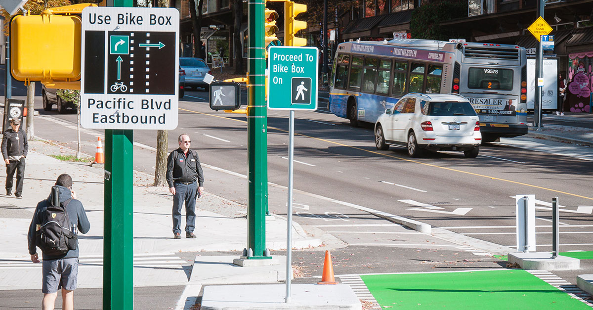 Bicycle Crossing Sign (Meaning, Shape, Color)