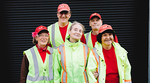 Street cleaning workers group photo Street cleaning workers group photo