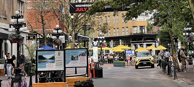 Water Street in Vancouver's Gastown in summer 2024 Water Street in Vancouver's Gastown in summer 2024