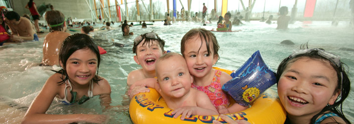 Children in pool