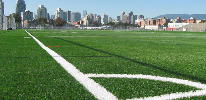 Synthetic turf soccer field Synthetic turf soccer field