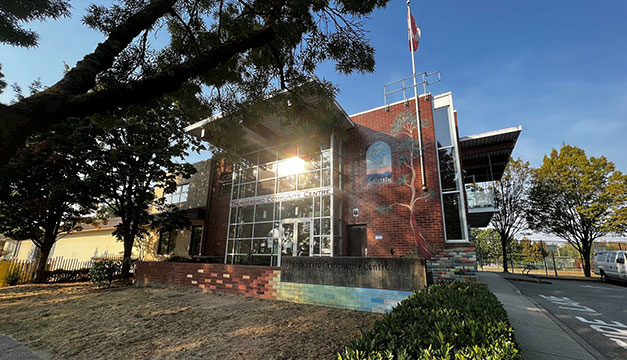 Front entrance of the Thunderbird Community Centre building