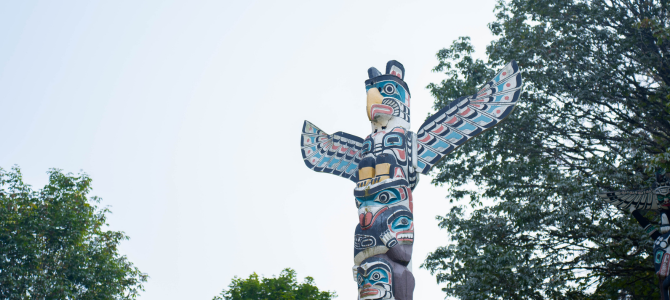 Totem pole in Vancouver