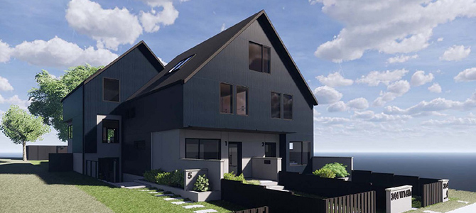 Rendering of a duplex at 344 W 16th Ave.