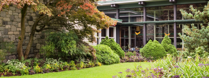 Exterior of the Parks Board office in Stanley Park 