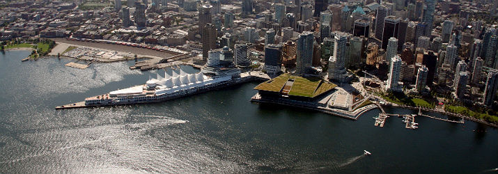 Aerial view of Canada Place