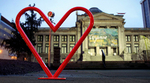 Heart shaped bike rack Heart shaped bike rack