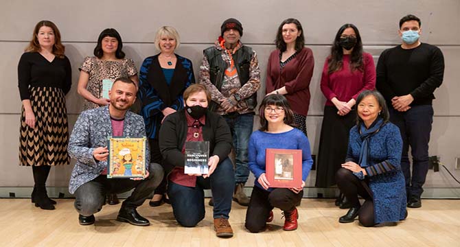 Winners and participants of the 2021 Vancouver Book Award