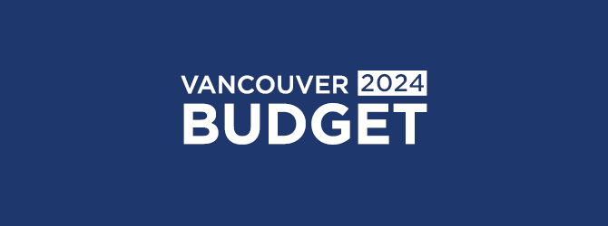 Vancouver 2024 Budget.