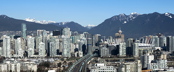 View of Vancouver facing north