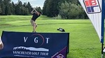 A golfer at the Vancouver Golf Tour