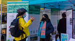 People attending a Vancouver Plan engagement event at a farmer's market