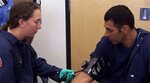 Checking blood pressure Checking blood pressure