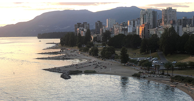 English Bay at sunset