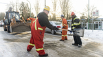 City of Vancouver staff sanding and salting roads City of Vancouver staff sanding and salting roads
