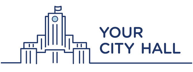 Graphic of City Hall with words Your City Hall