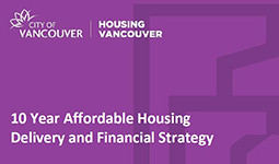 10 Year affordable housing delivery and financial strategy cover