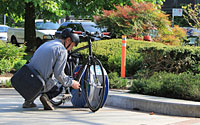 Bike pump and Union and Hawks 