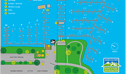 Map of Burrard Civic Marina