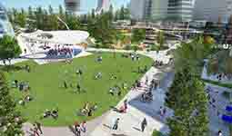 Rendering of Oakridge Centre Civic Centre Park