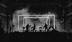 Musicians performing on stage