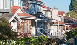 Houses along a street