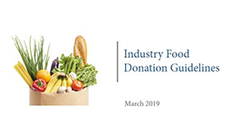 Industry Food Donation Guidelines cover