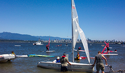 Sail boats at Jericho Beach