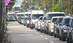 Number 10 bus on Granville Street
