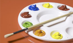 Paint and brush