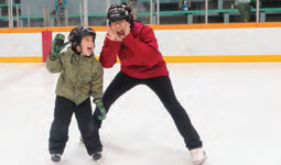 People skating