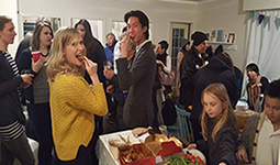 Participants at a Riley Park fieldhouse event.