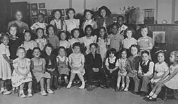 Historic class photo of school children in Vancouver