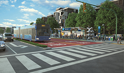 TransLink’s R2 RapidBus conceptual sketch